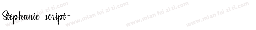 Stephanie script字体转换